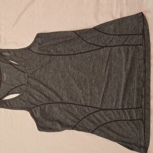 Reebok Racer Back Tank Top Gray Size Medium